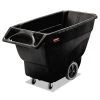 Rubbermaid Commercial FG101100BLA 600 Lbs. Capacity Rectangular Structural Foam Tilt Truck - Black -Rubbermaid Commercial Sales Shop rcpn1011bla