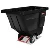 Rubbermaid Commercial FG130400BLA Rotomolded Rectangular Plastic 450 Lbs. Capacity Tilt Truck - Black -Rubbermaid Commercial Sales Shop rcpn1304bla