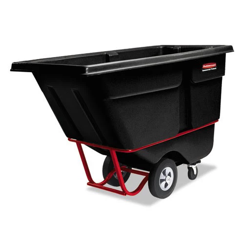 Rubbermaid Commercial FG130500BLA 1/2 Cu-yd. 850 Lb. Capacity Rotomolded Rectangular Plastic Tilt Truck (Black) 3 Rubbermaid Commercial FG130500BLA 1/2 Cu-yd. 850 Lb. Capacity Rotomolded Rectangular Plastic Tilt Truck (Black)
