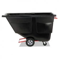 Rubbermaid Commercial FG131400BLA Rotomolded Plastic Rectangular 850 Lbs. Capacity Tilt Truck - Black -Rubbermaid Commercial Sales Shop rcpn1314bla c