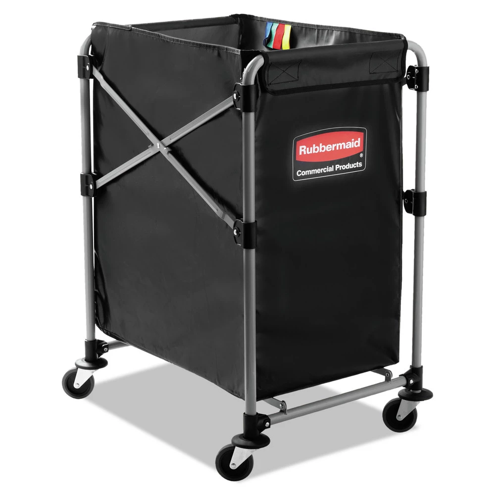 Rubbermaid Commercial 1881749 X-Cart 4 Bushel Steel 20.33 In. X 24.1 In. X 34 In. Collapsible Cart - Black/Silver 3 Rubbermaid Commercial 1881749 X-Cart 4 Bushel Steel 20.33 In. X 24.1 In. X 34 In. Collapsible Cart - Black/Silver