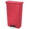 Rubbermaid Commercial 1883563 Slim Jim 4-Gallon Front Step Style Resin Step-On Container - Red -Rubbermaid Commercial Sales Shop rcpn1883568 1