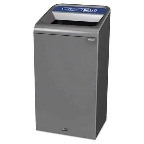 Rubbermaid Commercial 1961622 Configure 23-Gallon Mixed Indoor Recycling Waste Receptacle - Gray 3 Rubbermaid Commercial 1961622 Configure 23-Gallon Mixed Indoor Recycling Waste Receptacle - Gray