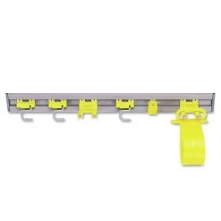 Rubbermaid Commercial FG199300GRAY 34 In. X 3.25 In. X 4.25 In. Closet Organizer/Tool Holder - Gray