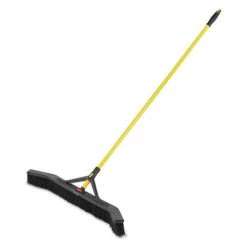 Rubbermaid Commercial 2018728 36 In. Polypropylene Bristles, Maximizer Push-to-Center Broom - Yellow/Black