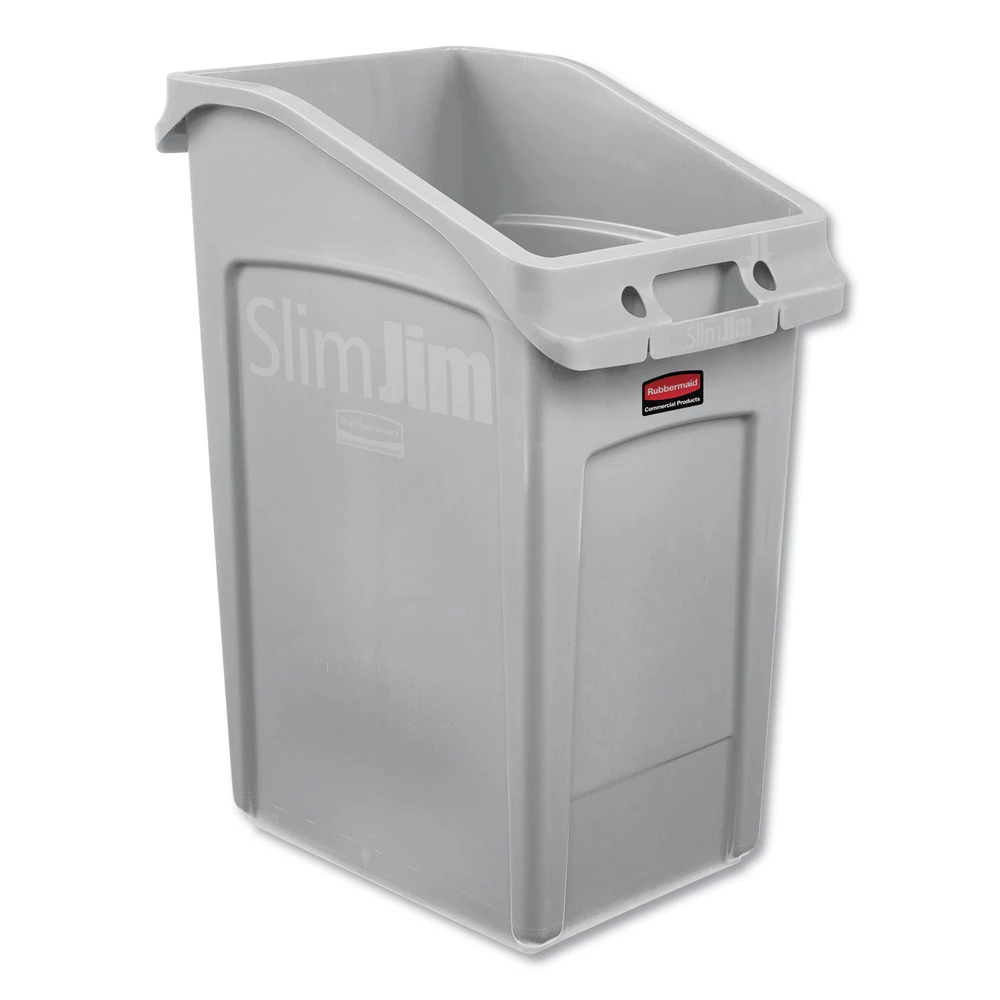 Rubbermaid Commercial 2026725 Slim Jim 23-Gallon Polyethylene Under-Counter Container - Blue 3 Rubbermaid Commercial 2026725 Slim Jim 23-Gallon Polyethylene Under-Counter Container - Blue