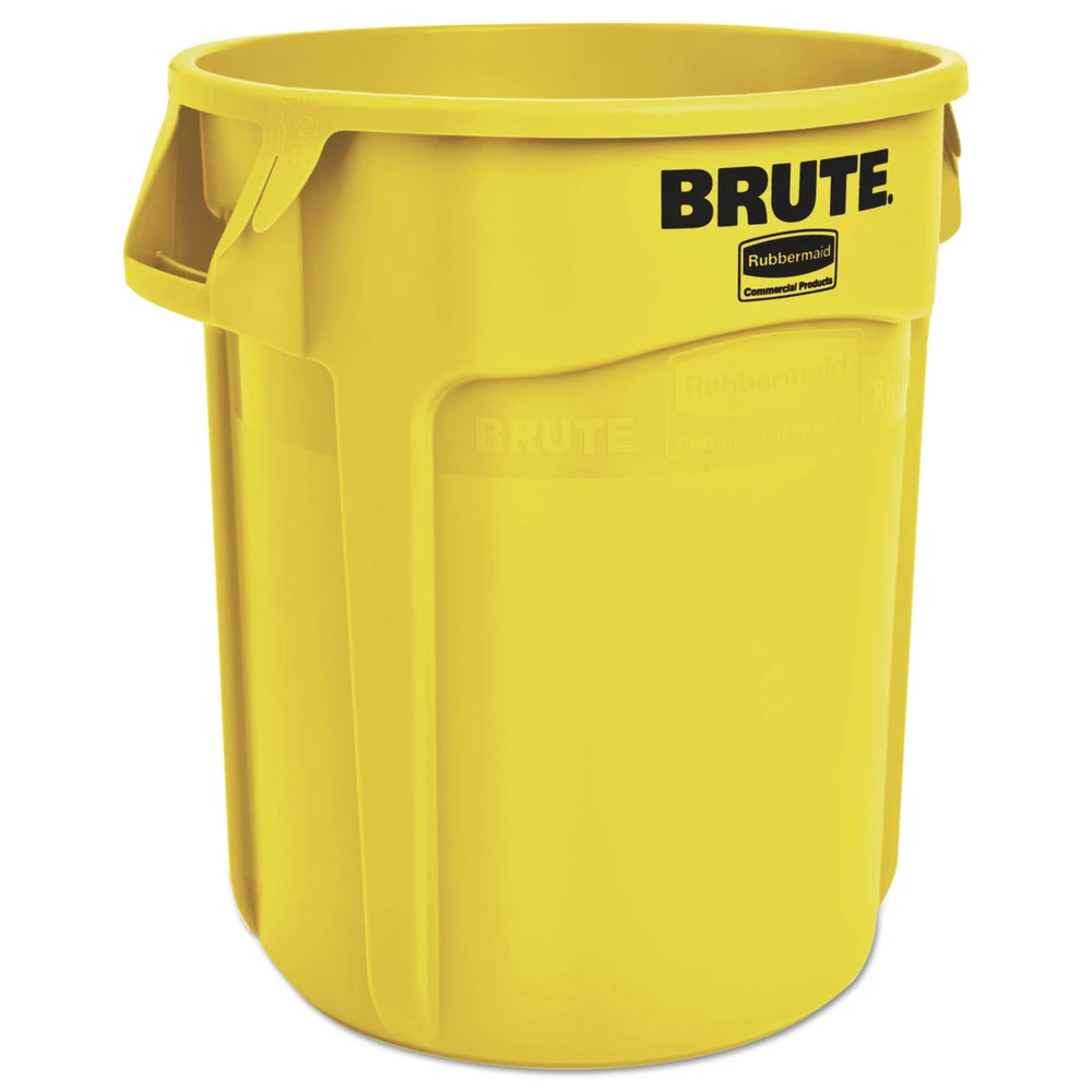 Rubbermaid Commercial FG262000YEL BRUTE 20 Gallon Vented Container - Yellow 3 Rubbermaid Commercial FG262000YEL BRUTE 20 Gallon Vented Container - Yellow