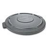 Rubbermaid Commercial FG263100GRAY Brute 22.25 In. Flat Top Lid For 32 Gallon Round Containers - Gray 2 Rubbermaid Commercial FG263100GRAY Brute 22.25 In. Flat Top Lid For 32 Gallon Round Containers - Gray -Rubbermaid Commercial Sales Shop rcpn263100gy