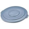 Rubbermaid Commercial FG265400GRAY Round Flat Top Lid, For 55-Gallon Round Brute Containers, 26 3/4-in, Dia., Gray -Rubbermaid Commercial Sales Shop rcpn265400gy