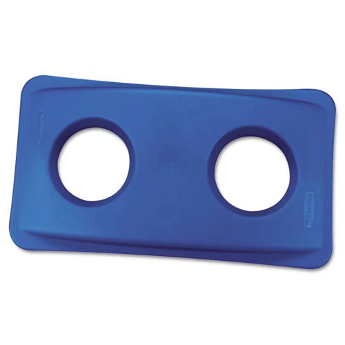 Rubbermaid Commercial FG269288BLUE 20.38 In. X 11.38 In. X 2.75 In. Lid For Slim Jim Bottle Recycling Container - Blue 3 Rubbermaid Commercial FG269288BLUE 20.38 In. X 11.38 In. X 2.75 In. Lid For Slim Jim Bottle Recycling Container - Blue
