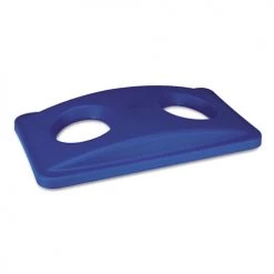 Rubbermaid Commercial FG269288BLUE 20.38 In. X 11.38 In. X 2.75 In. Lid For Slim Jim Bottle Recycling Container - Blue 12 Rubbermaid Commercial FG269288BLUE 20.38 In. X 11.38 In. X 2.75 In. Lid For Slim Jim Bottle Recycling Container - Blue -Rubbermaid Commercial Sales Shop rcpn269288be b
