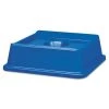 Rubbermaid Commercial FG279100DBLUE Untouchable 20-1/8 In. X 20-1/8 In. Bottle And Can Recycling Lid - Blue 2 Rubbermaid Commercial FG279100DBLUE Untouchable 20-1/8 In. X 20-1/8 In. Bottle And Can Recycling Lid - Blue -Rubbermaid Commercial Sales Shop rcpn2791blu