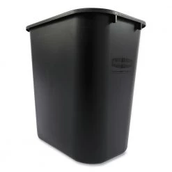 Rubbermaid Commercial FG295600BLA 7 Gal. Rectangular, Deskside Plastic Wastebasket - Black 11 Rubbermaid Commercial FG295600BLA 7 Gal. Rectangular, Deskside Plastic Wastebasket - Black -Rubbermaid Commercial Sales Shop rcpn295600bk b