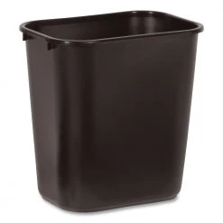 Rubbermaid Commercial FG295600BLA 7 Gal. Rectangular, Deskside Plastic Wastebasket - Black 12 Rubbermaid Commercial FG295600BLA 7 Gal. Rectangular, Deskside Plastic Wastebasket - Black -Rubbermaid Commercial Sales Shop rcpn295600bk c