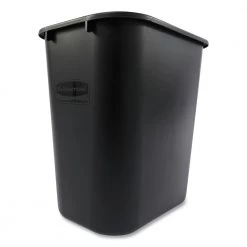 Rubbermaid Commercial FG295600BLA 7 Gal. Rectangular, Deskside Plastic Wastebasket - Black 13 Rubbermaid Commercial FG295600BLA 7 Gal. Rectangular, Deskside Plastic Wastebasket - Black -Rubbermaid Commercial Sales Shop rcpn295600bk d