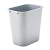 Rubbermaid Commercial FG295600GRAY 7 Gallon Rectangular Plastic Deskside Wastebasket - Gray -Rubbermaid Commercial Sales Shop rcpn295600gy