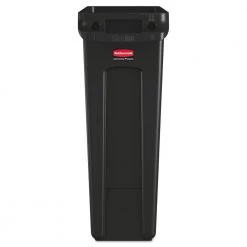 Rubbermaid Commercial FG354060BLA Slim Jim Receptacle W/venting Channels, Rectangular, Plastic, 23gal, Black -Rubbermaid Commercial Sales Shop rcpn354060bk b