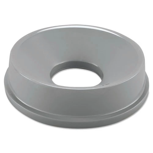 Rubbermaid Commercial FG354800GRAY Untouchable 16.25 In. Round Funnel Top - Gray 3 Rubbermaid Commercial FG354800GRAY Untouchable 16.25 In. Round Funnel Top - Gray