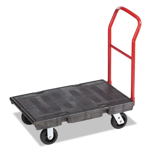 Rubbermaid Commercial FG440300BLA 24 In. X 36 In. 1000 Lbs. Capacity Heavy-Duty Platform Truck Cart - Black 2 Rubbermaid Commercial FG440300BLA 24 In. X 36 In. 1000 Lbs. Capacity Heavy-Duty Platform Truck Cart - Black