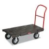 Rubbermaid Commercial FG443610BLA Heavy-Duty 1200 Lbs. Capacity 24 In. X 48 In. Platform Truck - Black
