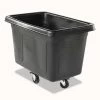 Rubbermaid Commercial FG460800BLA 59 Gallon Rectangular Cube Track - Black -Rubbermaid Commercial Sales Shop rcpn4608bla