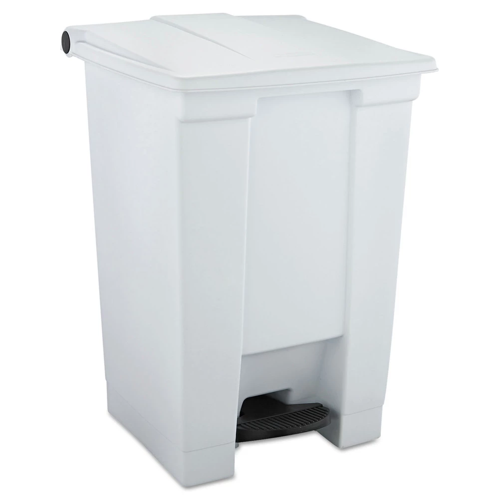Rubbermaid Commercial FG614400WHT Legacy 12 Gallon Step-On Container - White 3 Rubbermaid Commercial FG614400WHT Legacy 12 Gallon Step-On Container - White
