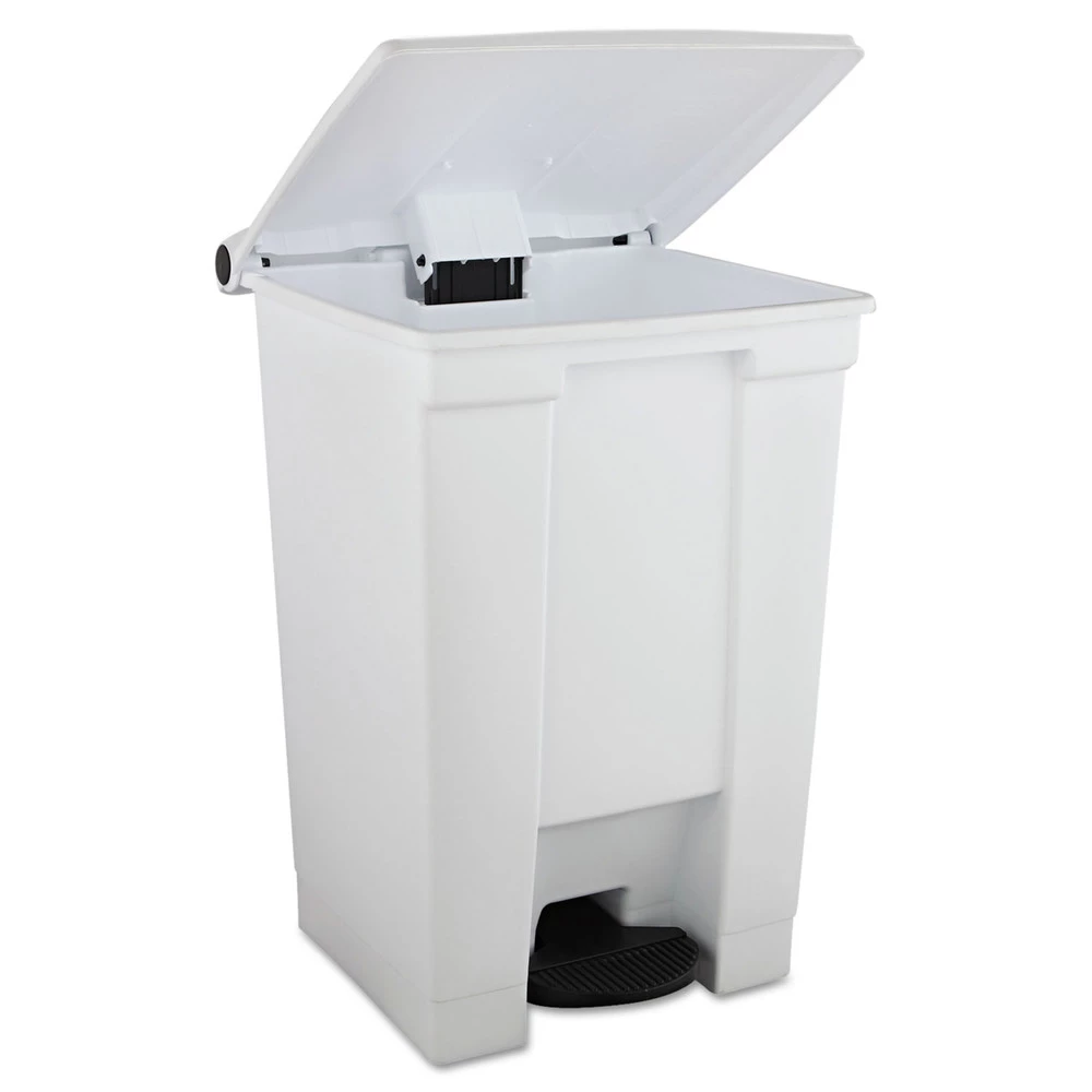 Rubbermaid Commercial FG614400WHT Legacy 12 Gallon Step-On Container - White 4 Rubbermaid Commercial FG614400WHT Legacy 12 Gallon Step-On Container - White - Image 2