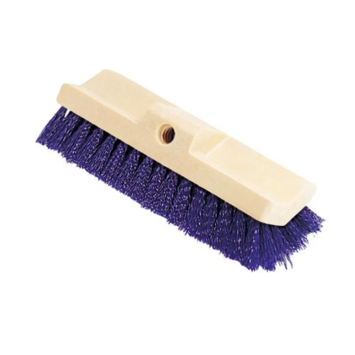 Rubbermaid Commercial FG633700BLUE 10 In. Plastic Bi-Level Deck Scrub Brush With Tapered Hole 3 Rubbermaid Commercial FG633700BLUE 10 In. Plastic Bi-Level Deck Scrub Brush With Tapered Hole