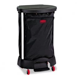 Rubbermaid Commercial FG635000BLA Premium Step-On 30-Gallon 13.38 In. X 19.88 In. X 29.25 In. Nylon Linen Hamper Bag - Black