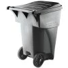 Rubbermaid Commercial FG9W2200GRAY Brute Heavy-Duty 95 Gallon Square Rollout Waste Container - Gray -Rubbermaid Commercial Sales Shop rcpn9w22gy