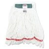 Rubbermaid Commercial FGA21206WH00 Web Foot Shrinkless Looped-End Cotton/Synthetic Wet Mop Heads - Medium, White