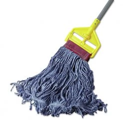 Rubbermaid Commercial FGD25306BL00 Super Stitch Blend 24 Oz. Wet Mop Head - Blue -Rubbermaid Commercial Sales Shop rcpnd253bluea b