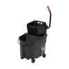 Rubbermaid Commercial 1863896 WaveBrake 2.0 35 Quart Side Press Plastic Bucket/Wringer Combo - Black -Rubbermaid Commercial Sales Shop rcpnfg1863896