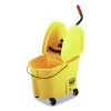 Rubbermaid Commercial FG757788YEL WaveBrake 35 Qt Plastic Down-Press 2.0 Bucket/Wringer Combos - Yellow -Rubbermaid Commercial Sales Shop rcpnfg757788yel