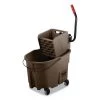 Rubbermaid Commercial FG758088BRN WaveBrake 2.0 35 Quart Plastic Side-Press Bucket/Wringer Combo - Brown 1 Rubbermaid Commercial FG758088BRN WaveBrake 2.0 35 Quart Plastic Side-Press Bucket/Wringer Combo - Brown -Rubbermaid Commercial Sales Shop rcpnfg758088brn