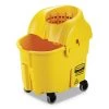 Rubbermaid Commercial FG759088YEL WaveBrake 2.0 35 Quart Plastic Down-Press Bucket/Wringer Combo - Yellow -Rubbermaid Commercial Sales Shop rcpnfg759088yel
