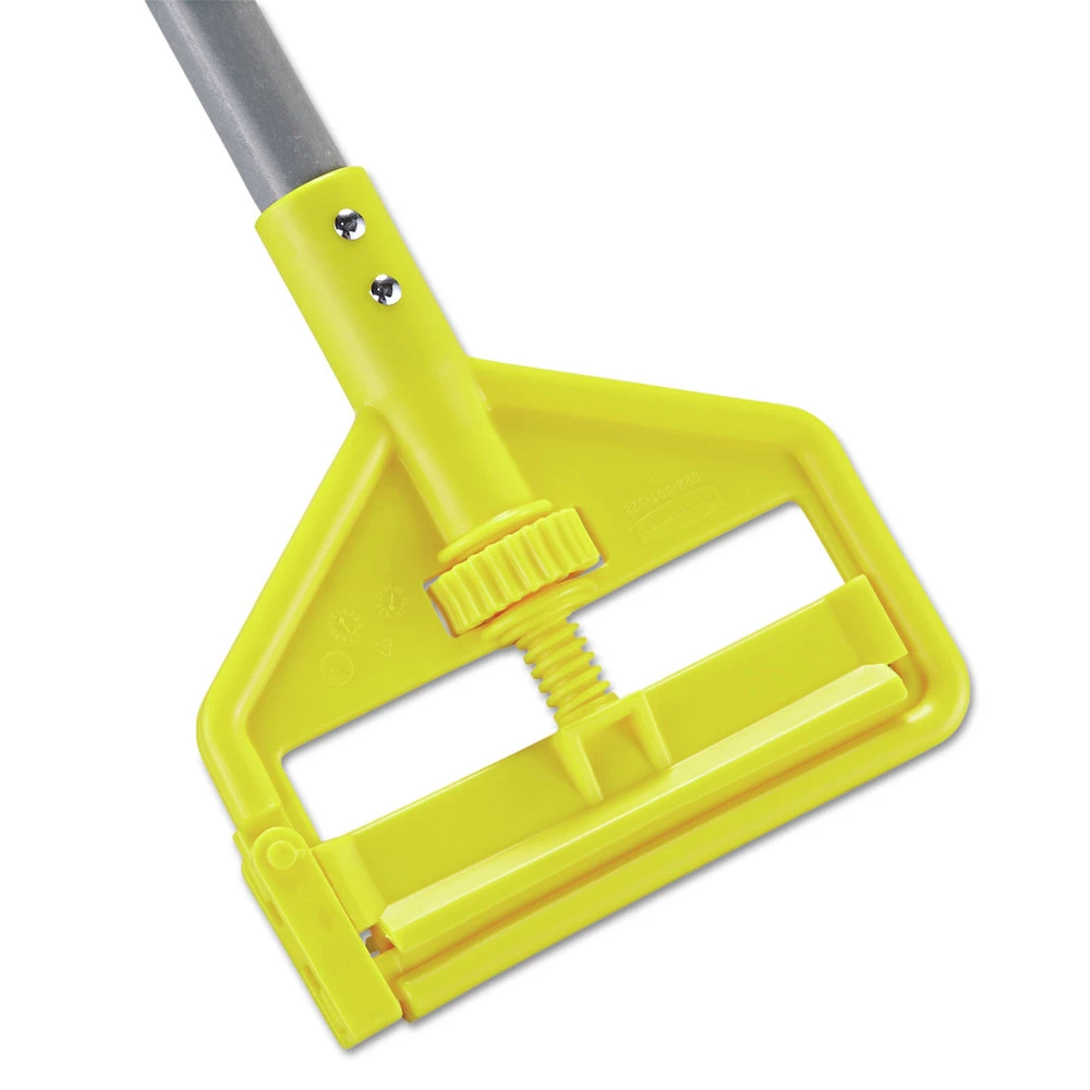 Rubbermaid Commercial FGH14600GY00 Invader Fiberglass 1 In. X 60 In. Side-Gate Wet Mop Handle - Gray/Yellow 3 Rubbermaid Commercial FGH14600GY00 Invader Fiberglass 1 In. X 60 In. Side-Gate Wet Mop Handle - Gray/Yellow