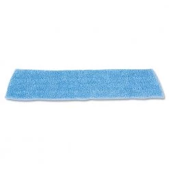 Rubbermaid Commercial FGQ40900BL00 Economy 18 In. Microfiber Wet Mopping Pads - Blue (12-Piece/Carton)