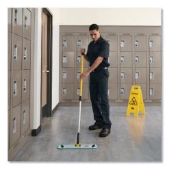 Rubbermaid Commercial FGQ42400GR00 Hygen 24 In. Microfiber Dust Pad - Green -Rubbermaid Commercial Sales Shop rcpnq42400 e