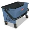 Rubbermaid Commercial FGQ93000BLUE Microfiber 3-Gallon Finish Bucket With Lid - Blue