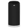 Rubbermaid Commercial FGR32EGLBK 15 Gal. Round Top Open Top Steel Waste Receptacle - Black 2 Rubbermaid Commercial FGR32EGLBK 15 Gal. Round Top Open Top Steel Waste Receptacle - Black -Rubbermaid Commercial Sales Shop rcpnr32eglbk