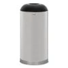 Rubbermaid Commercial FGR32SSSGL 15 Gal. European And Metallic Drop-In Dome Top Round Receptacle - Satin Stainless -Rubbermaid Commercial Sales Shop rcpnr32sssgl