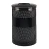 Rubbermaid Commercial FGS55ETBKPL 51 Gal. Classics Perforated Round Open Top Steel Receptacle - Black 1 Rubbermaid Commercial FGS55ETBKPL 51 Gal. Classics Perforated Round Open Top Steel Receptacle - Black -Rubbermaid Commercial Sales Shop rcpns55etbk