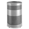 Rubbermaid Commercial FGS55ETSMPLBK Classics 51 Gallon Perforated Steel Open Top Receptacle - Stardust Silver Metallic 2 Rubbermaid Commercial FGS55ETSMPLBK Classics 51 Gallon Perforated Steel Open Top Receptacle - Stardust Silver Metallic -Rubbermaid Commercial Sales Shop rcpns55etsmplbk