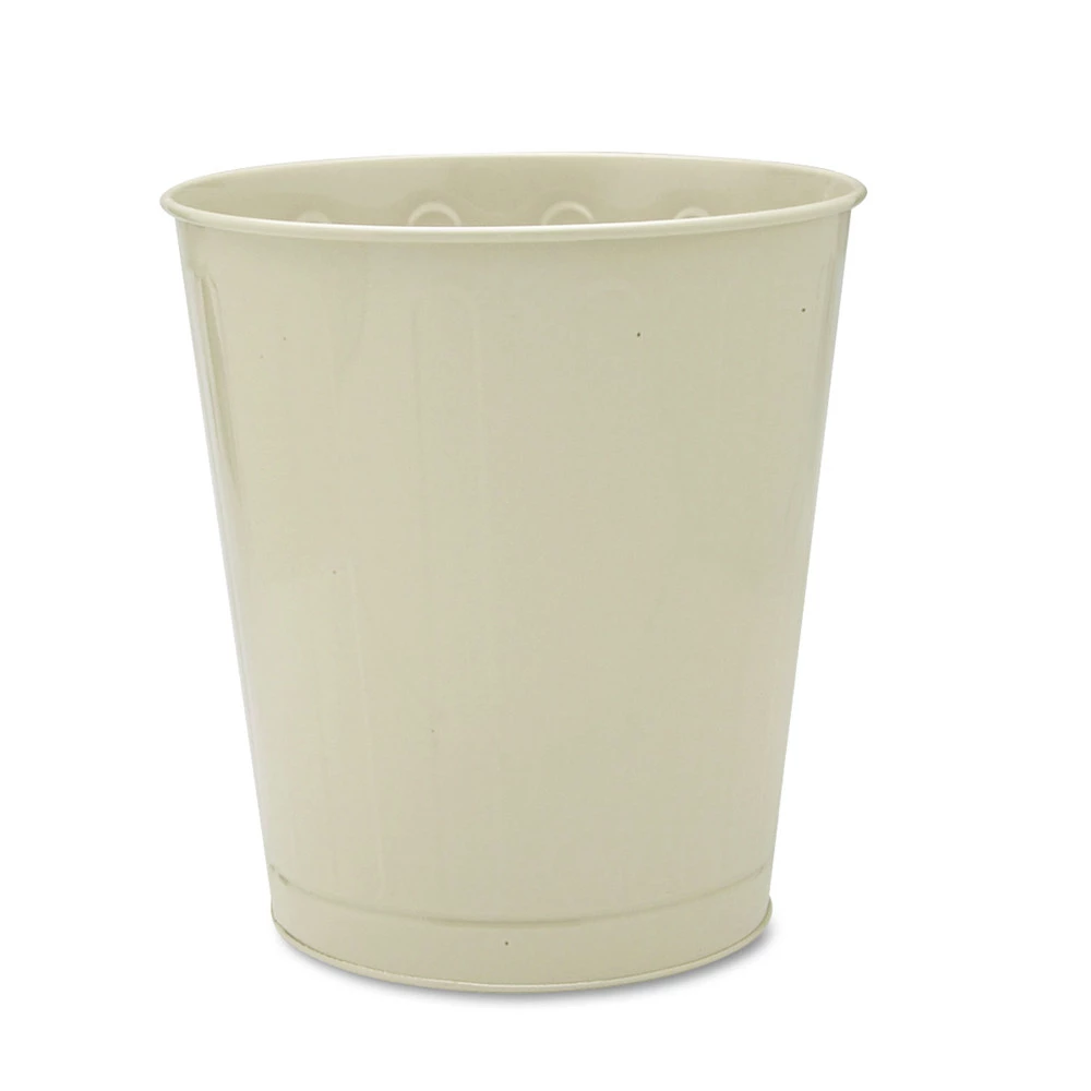 Rubbermaid Commercial FGWB26AL 6.5 Gallon Round Steel Fire-Safe Wastebasket - Almond 3 Rubbermaid Commercial FGWB26AL 6.5 Gallon Round Steel Fire-Safe Wastebasket - Almond